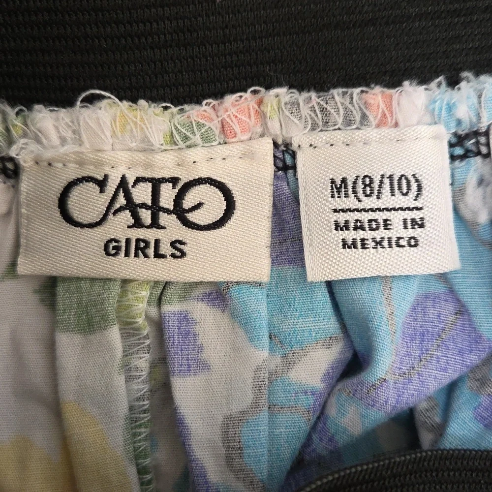 Cato Girls | Colorful Floral Circle Skirt Size 8/10 Pink Yellow Green Blue